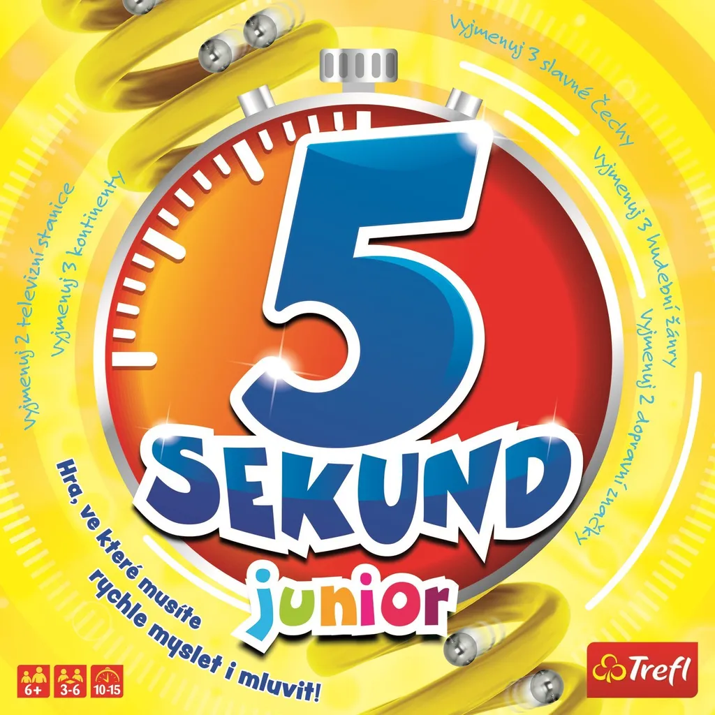 Jeu de société familial 5 Seconds Junior - Version CZ pour Enfants