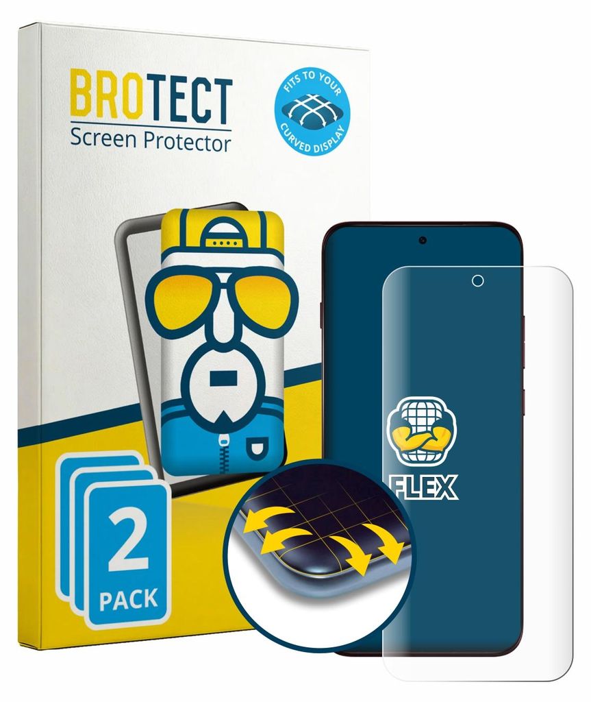 2x BROTECT Fullscreen Schutzfolie für Motorola Edge 70 Pro Plus Displayschutz Folie Fullcover Klar Transparent
