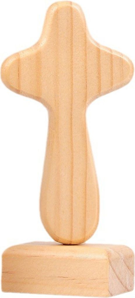 Holzkreuz-Dekoration mit magnetischer Basis, handgefertigt, Glaubensgebet-Kreuz, Heimbüro, Bücherregal, Schreibtisch-Dekoration, Ornament