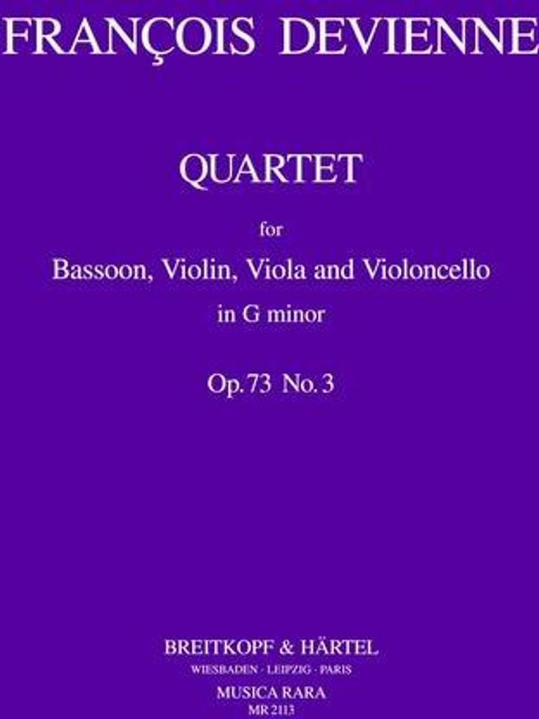 Quartett g-Moll op.73,3für Fagott, Violine, Viola und Violoncello