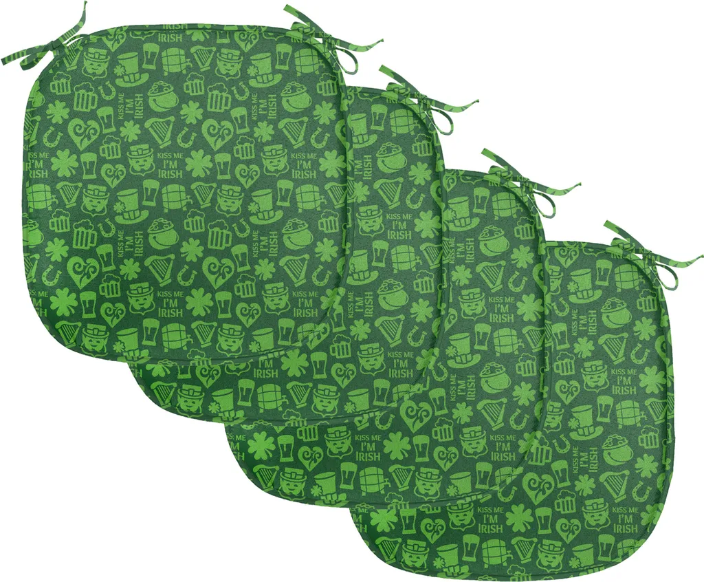 4 Cuscini Cucina 40x40 ABAKUHAUS Irish Style - Verde Lime Antimalore