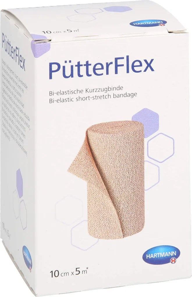 Hartmann Pütterflex 10cmx5m Benda Bi-elastica Compressione Forte - 10