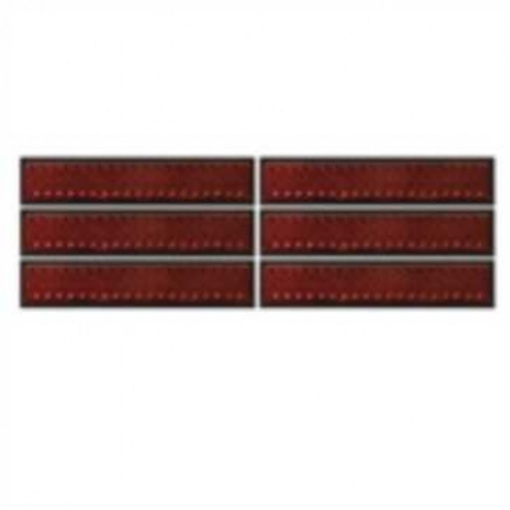 HR 12310001 Mini-Reflektoren - rot - selbstklebend - Größe: 31 x 113 x 8 mm - 2 x 6 Stück