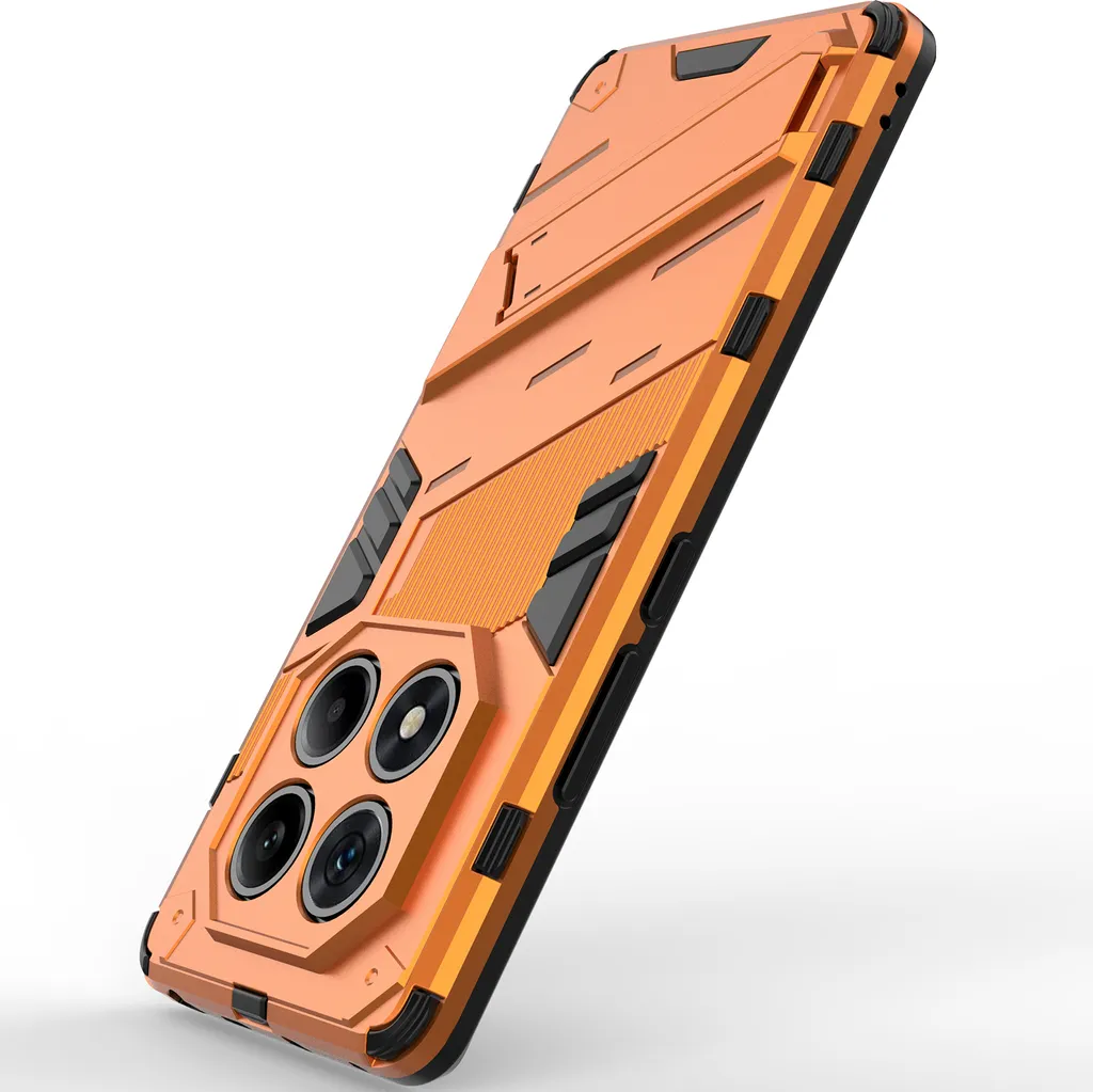 Custodia Ibrida Bianca per Redmi Note 14 Pro 4G - Funzione Stand e PC+TPU - 8