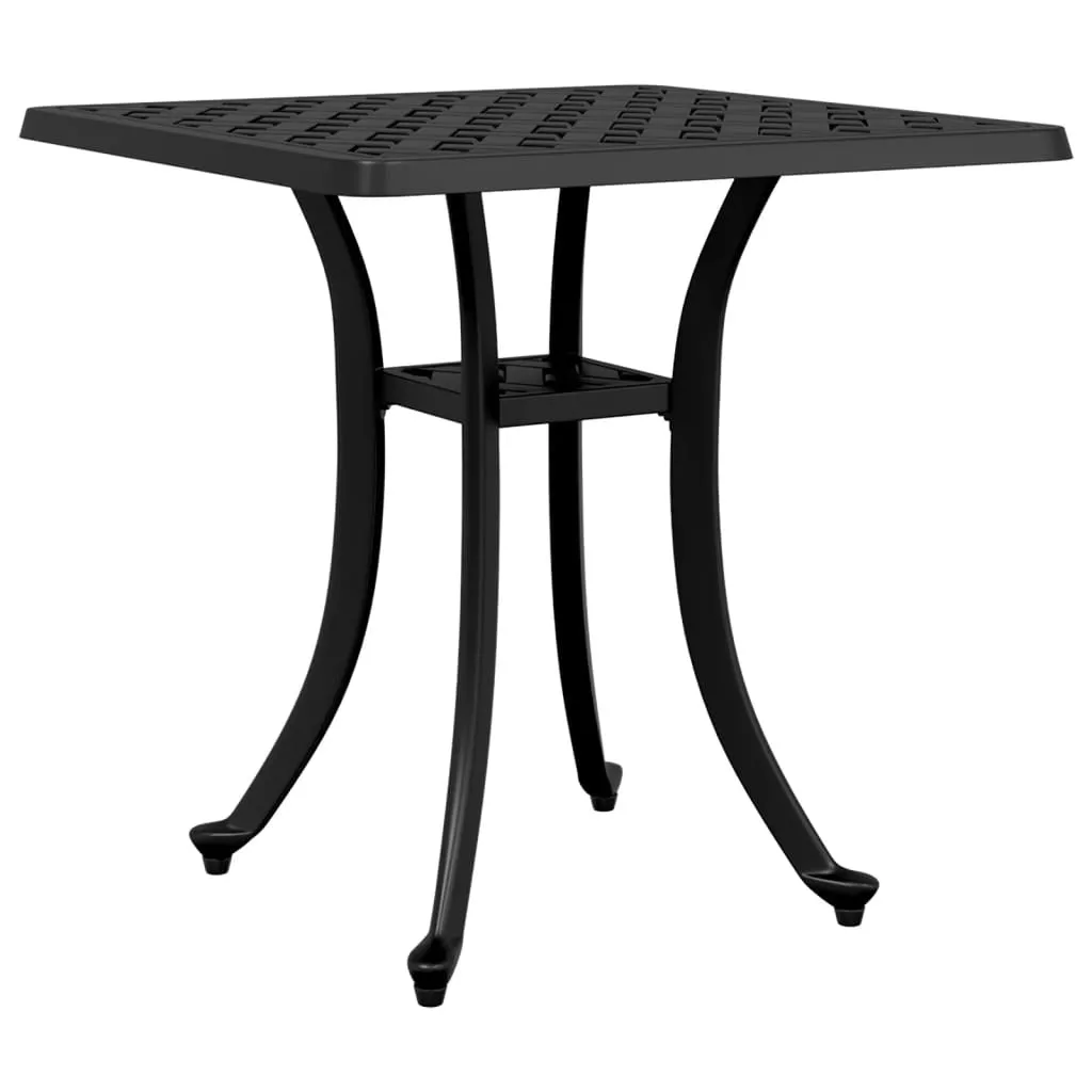 Tavolo Giardino Nero 53x53 in Alluminio Pressofuso | Offerta Arredo Outdoor