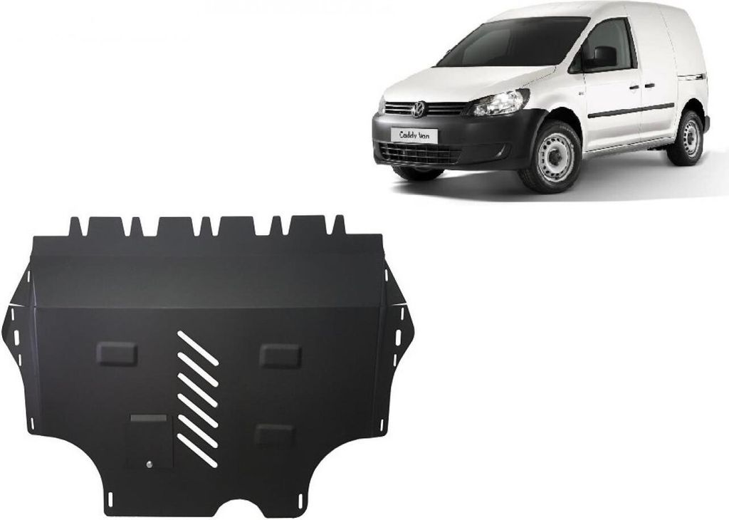 Stahl Unterfahrschutz für Motor VW Caddy Produktbild 