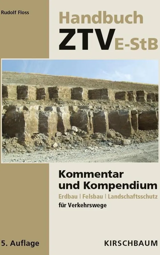 Handbuch ZTV E-StB : Guide technique terrassement et construction routière