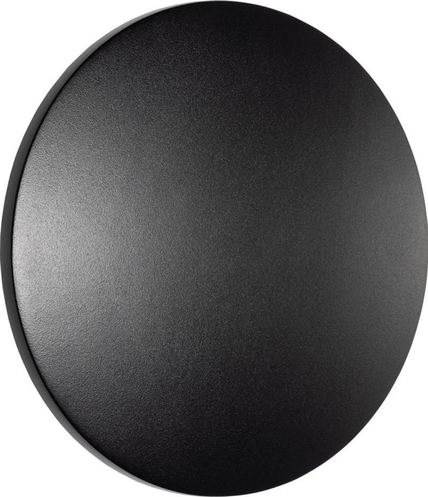 LED Außenwandleuchte Aluminium IP54 Schwarz rund 3000 K warmweiß 540 lm Modern Kellerlampe