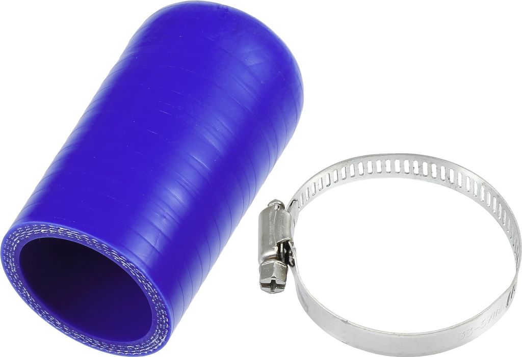 1 Satz 38mm 1.50" ID Universal Silikonschlauchkappe Ansaug- und Vakuumschlauch-Endstopfen mit Klemme - Auto für Kühlmittel-Heizungsumleitung Vaku...