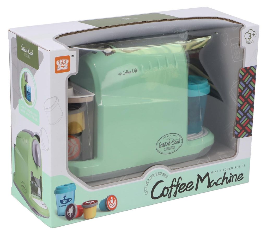 Kaffeemaschine Spielzeug pädagogisch lernen mit Farbwechselbecher