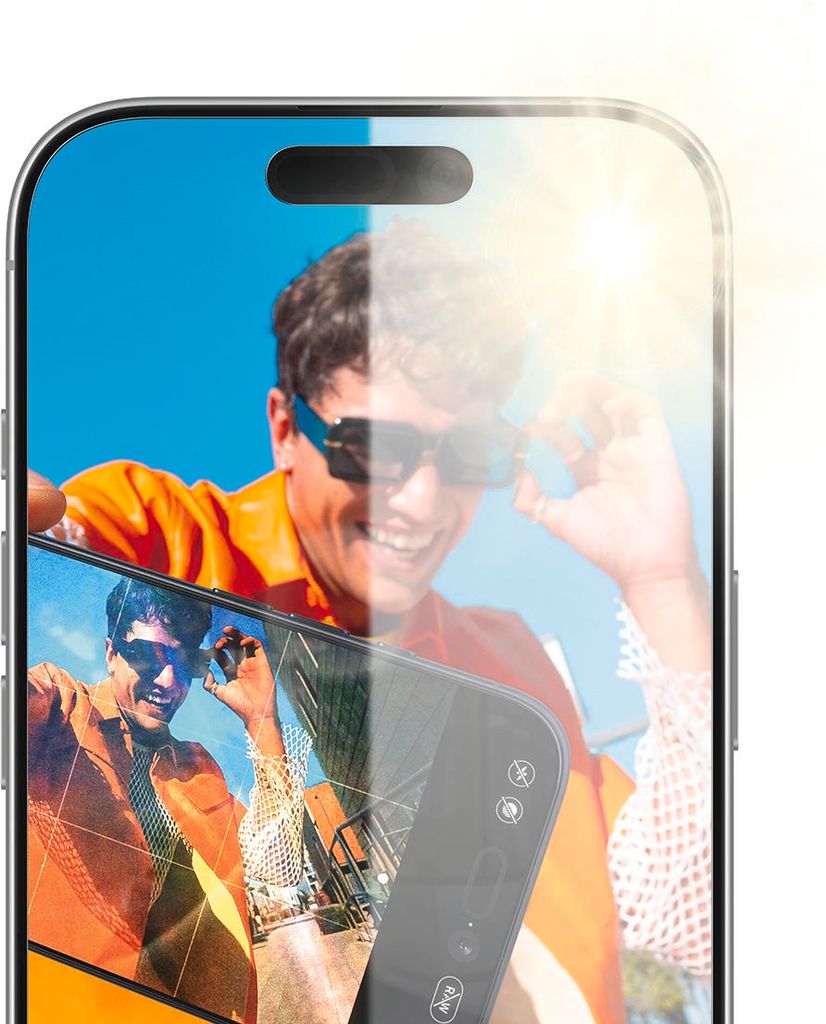 PanzerGlass Armor entspiegeltes Panzerglas EasyAligner für iPhone 17, 16 Pro