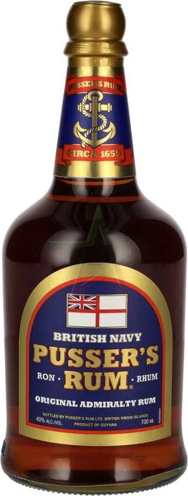 Pusser's Original Admiralty Rum 40,00 % 0,70 Liter