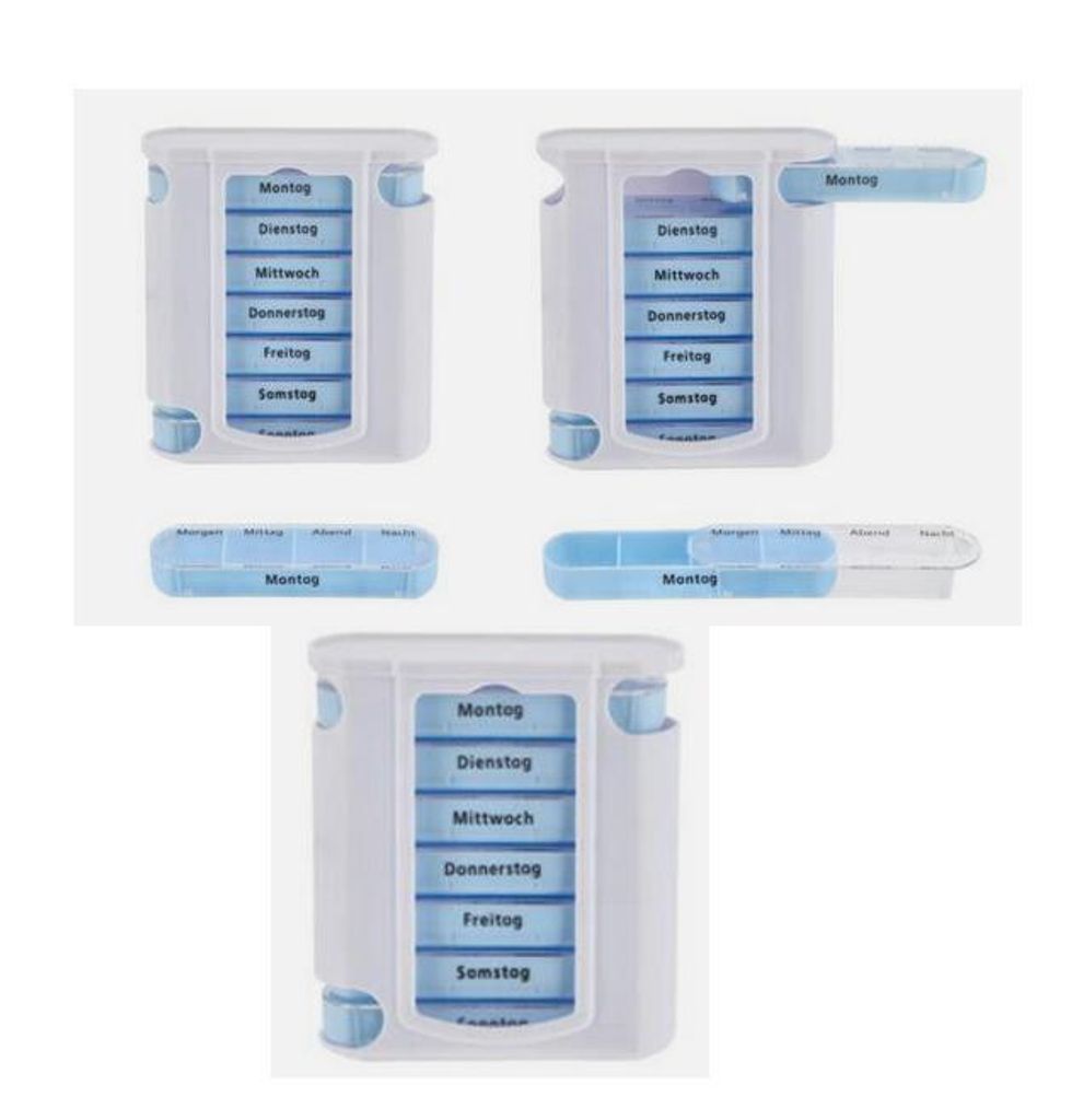 3x Tablettenbox Pillenbox Pillendose Reise Box Produktbild 
