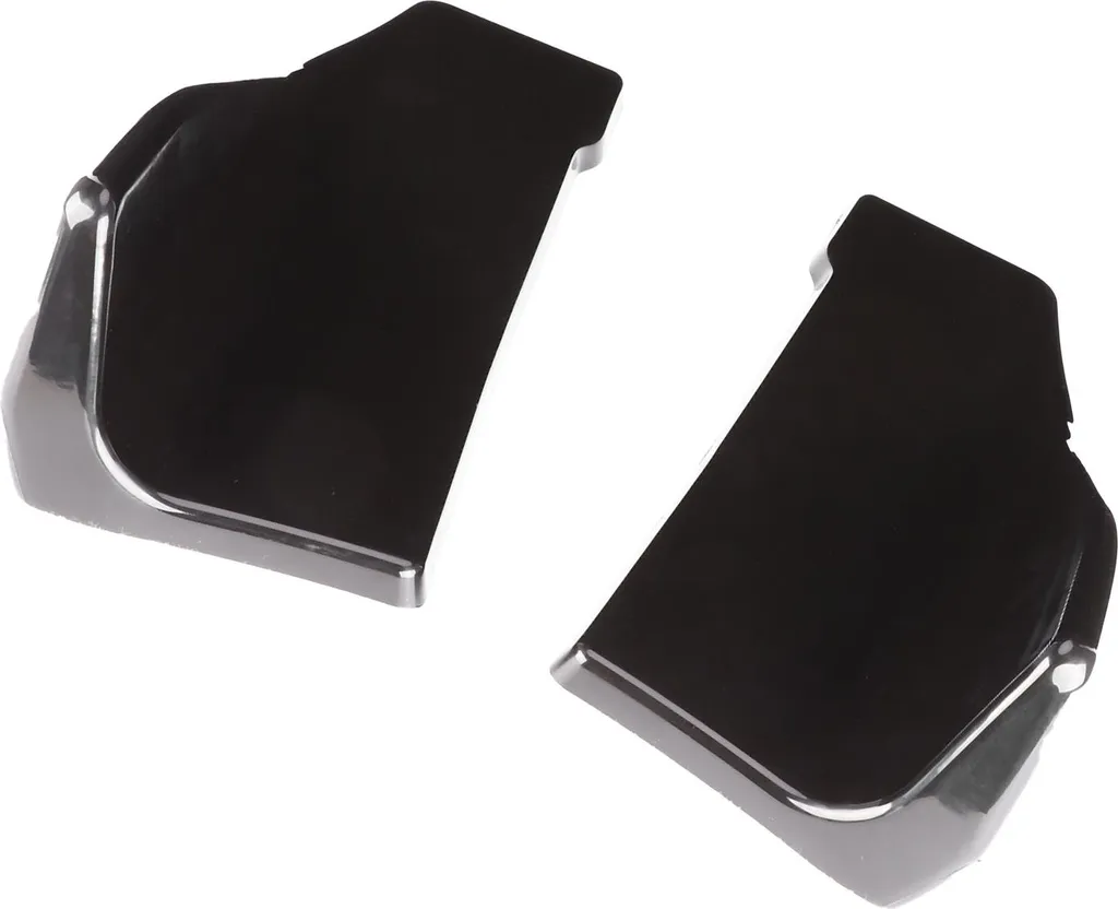2 Diffuseurs Pare-Chocs Arrière Universels Noir Brillant avec Vis