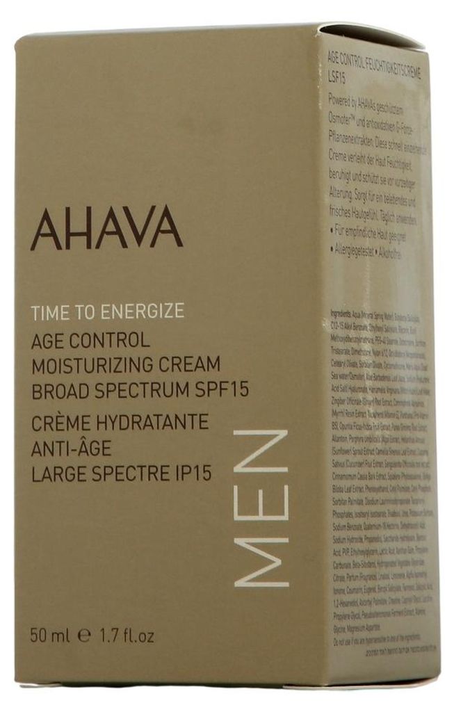 Ahava Men T.T.E. Age Control Crème hydratante SPF15 Image du produit 