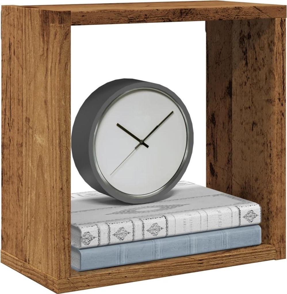 Maison Exclusive - Würfel-Wandregale 6 Stk. Altholz-Optik 30x15x30 Holzwerkstoff