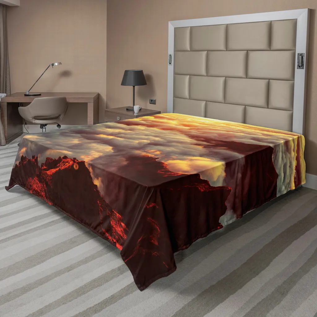 Lenzuolo Morbido ABAKUHAUS Tramonto Nuvole 275x260 cm - Comfort