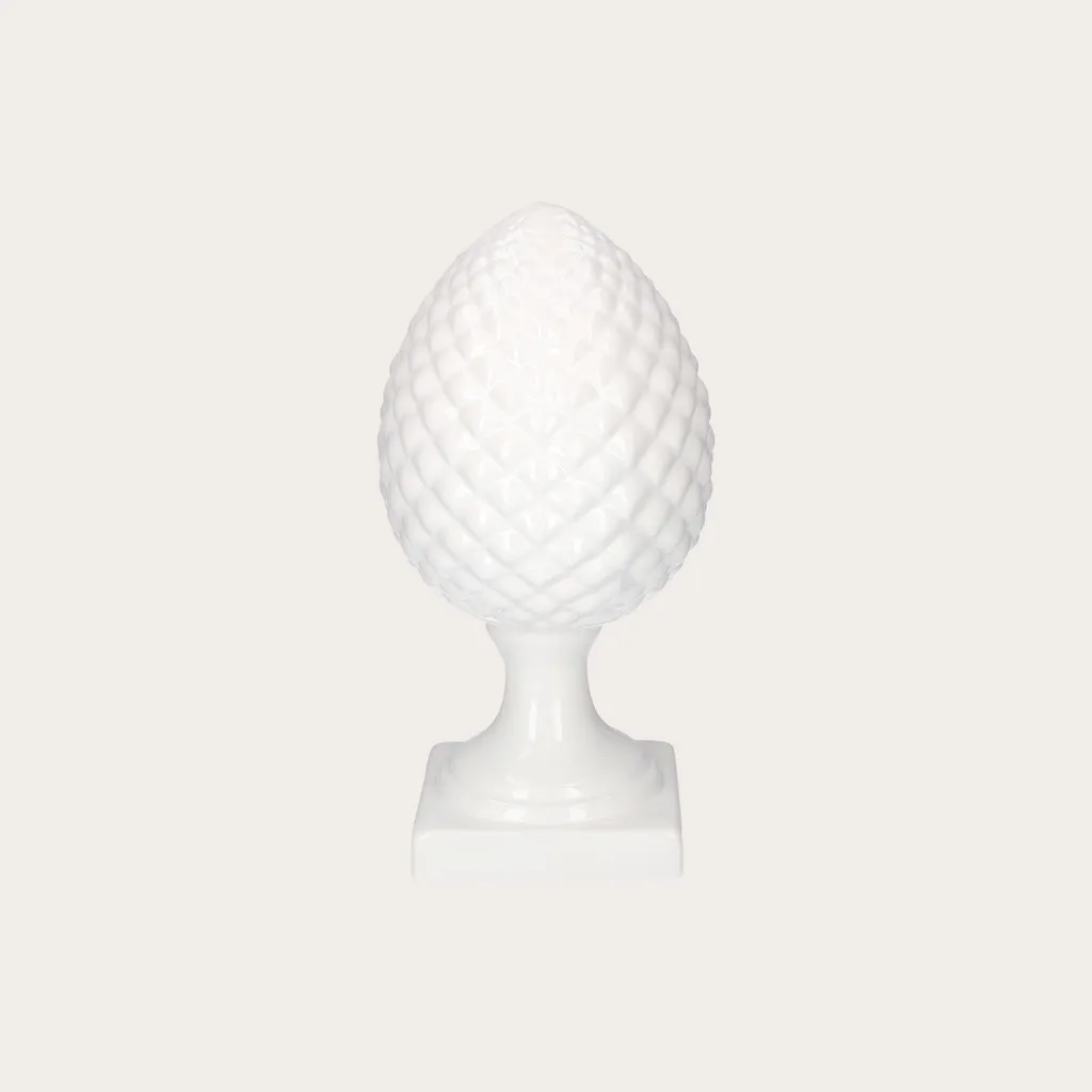 Statue Pomme de Pin Décorative en Céramique pour Intérieur Chic - 38 cm