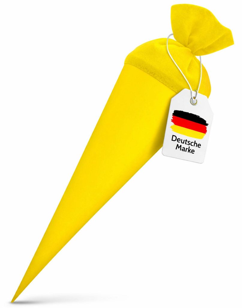 itenga Bastelschultüte 70cm rund GELB