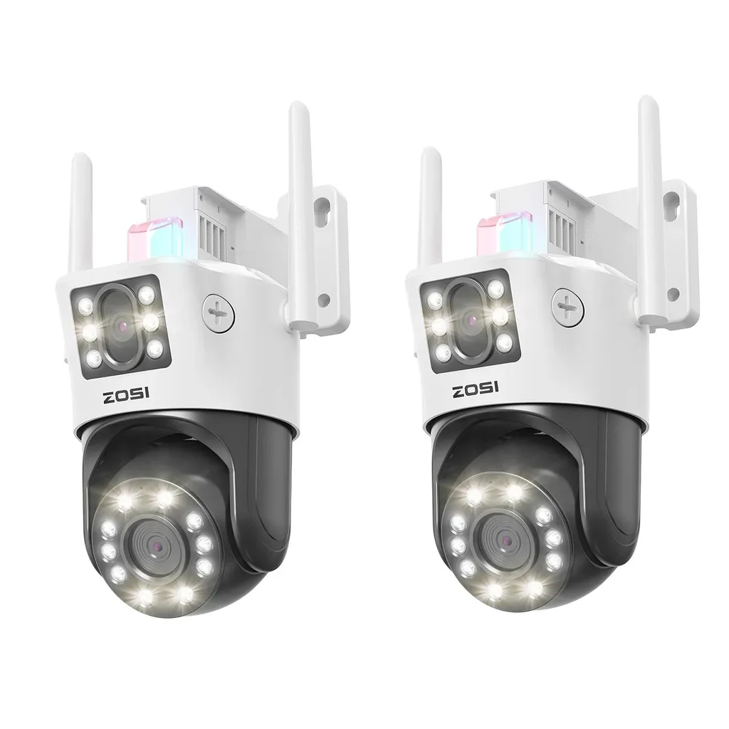 Éliminez les Angles Morts avec ce Pack de 2 Caméras 4K PTZ Zoom Optique