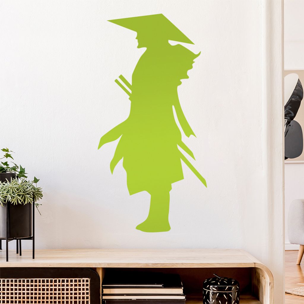Samurai Ninja Shinobi Wandtattoo Wandaufkleber Wall Sticker - Dekoration, Küche, Wohnzimmer, Schlafzimmer, Badezimmer