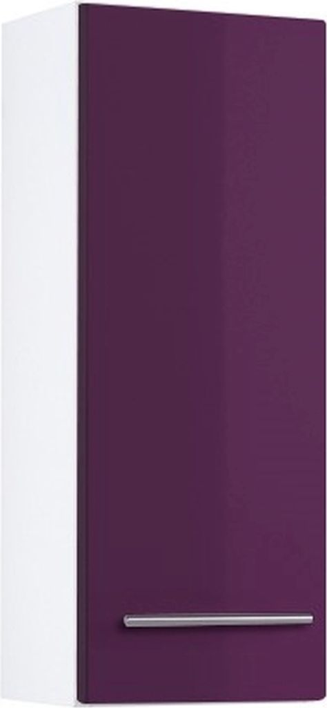 Bad Hängeschrank Parma in hochglanz aubergine 25 cm breit