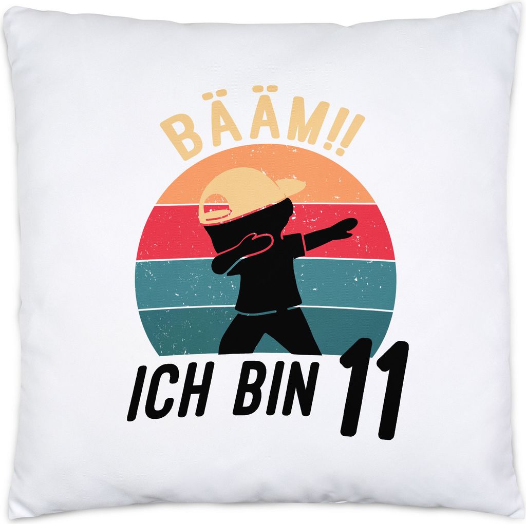Dabbing Geburtstagskissen Kissen inkl. Füllung 11 Jahre Jungs 11. Geburtstag Lustig Jungen Elf Kissen
