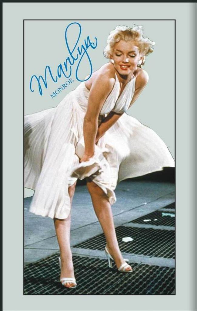 Monroe, Marilyn - Weißes Kleid - Bedruckter Spiegel