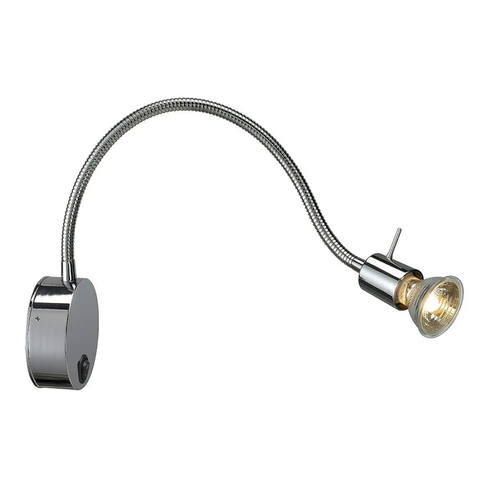 Applique GU10 50W SLV 146692 en chrome avec plaque de fixation HV
