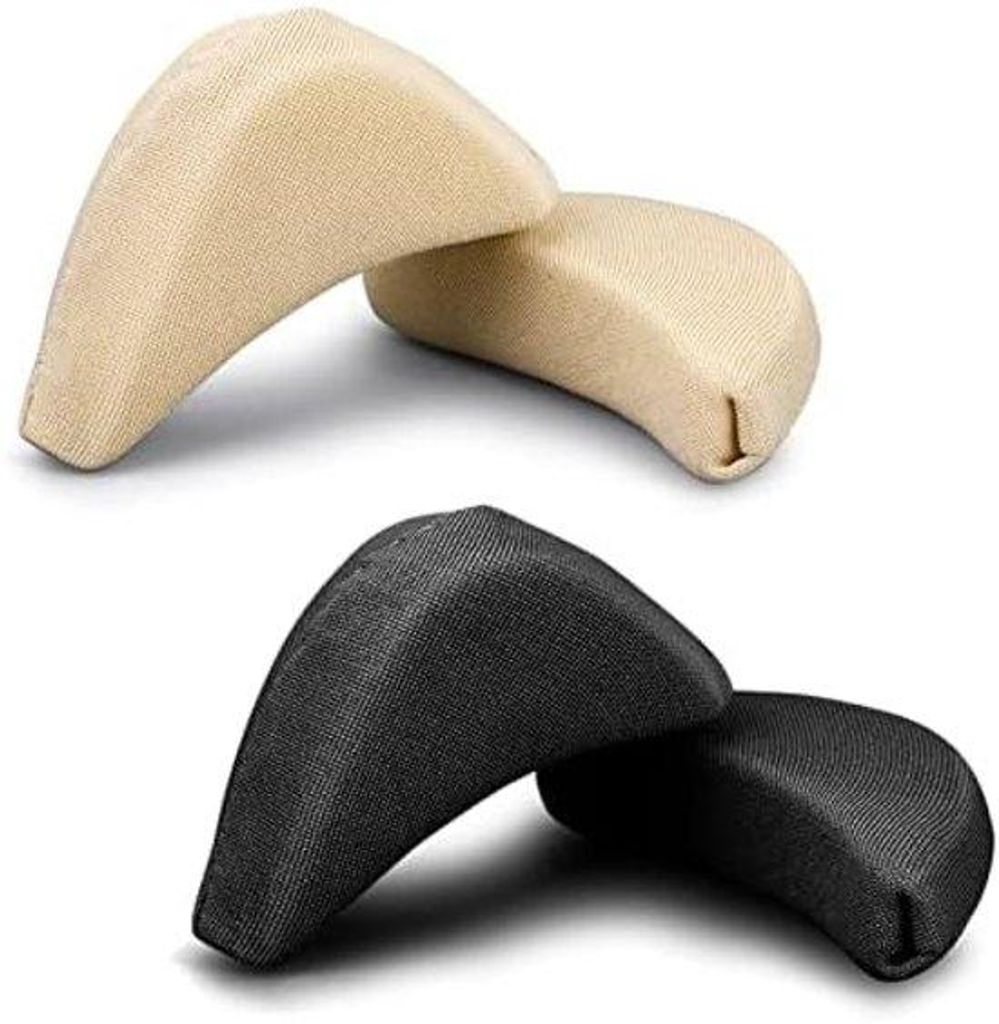 Schoenvuller Unisex Ademend Plug voor Hoge Hak Voetpijnverlichting (Naakt & Zwart)