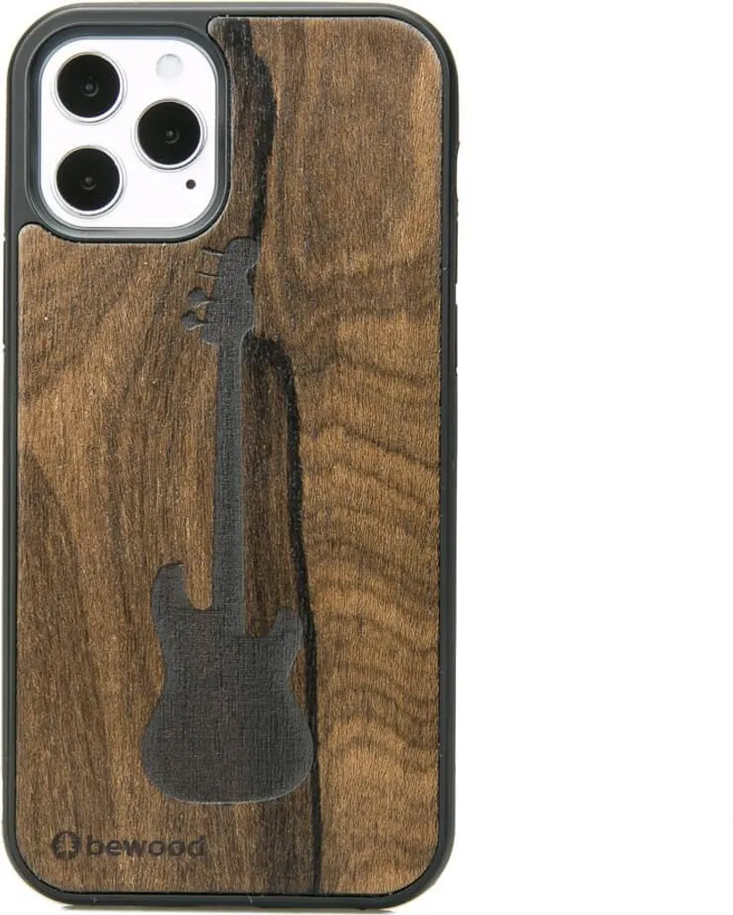 Custodia Vintage iPhone 12 Ziricote - Stile Chitarra Classica e Legno