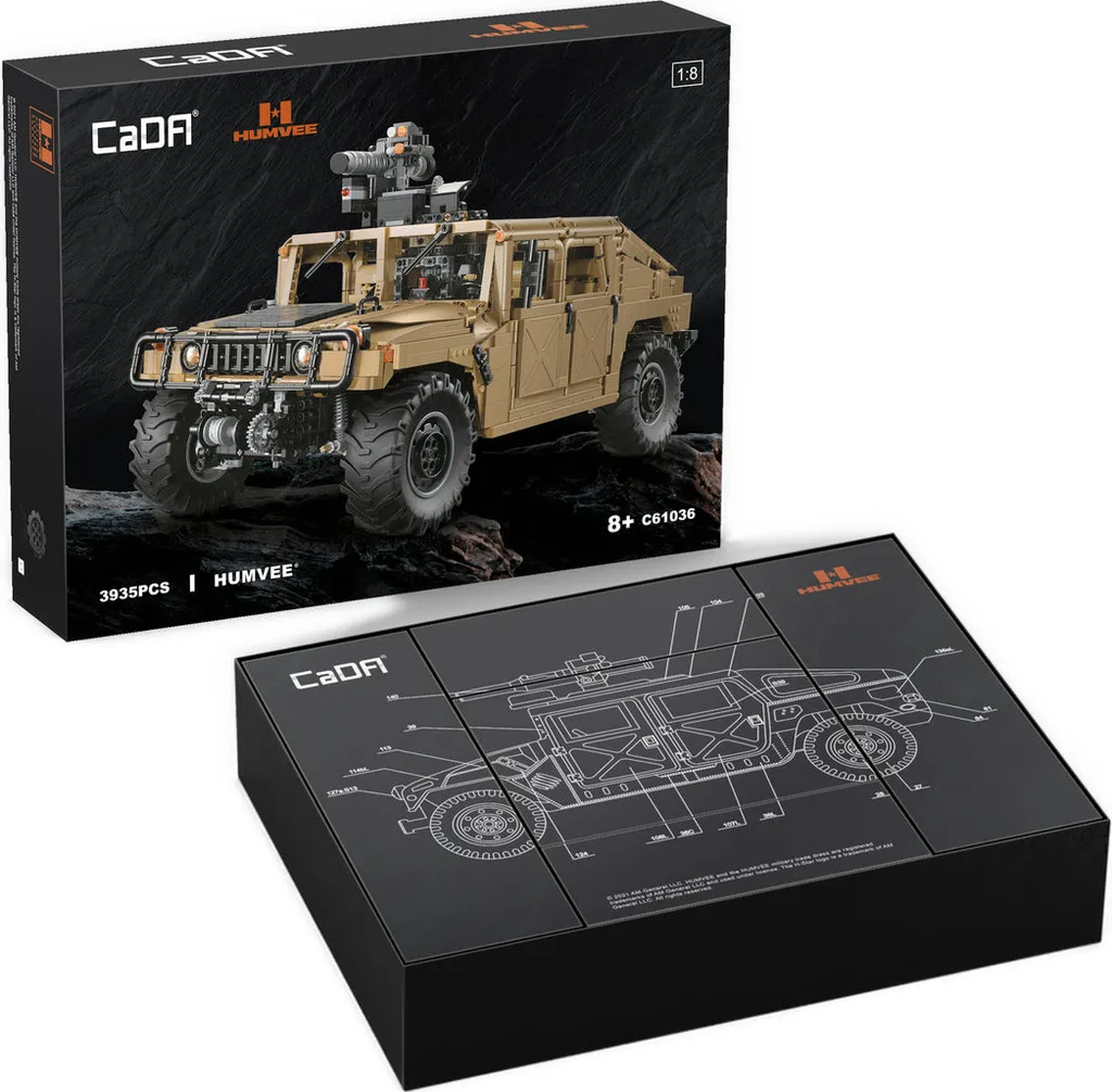 Jeu de Construction HUMVEE CaDA C61036W Idéal pour Adulte et Ado