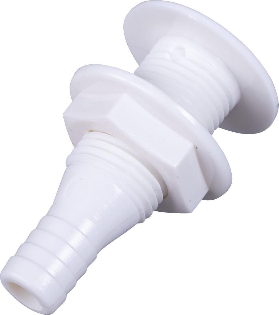 Borddurchlass mit Schlauchtülle aus Kunststoff, Gewinde:1/2'