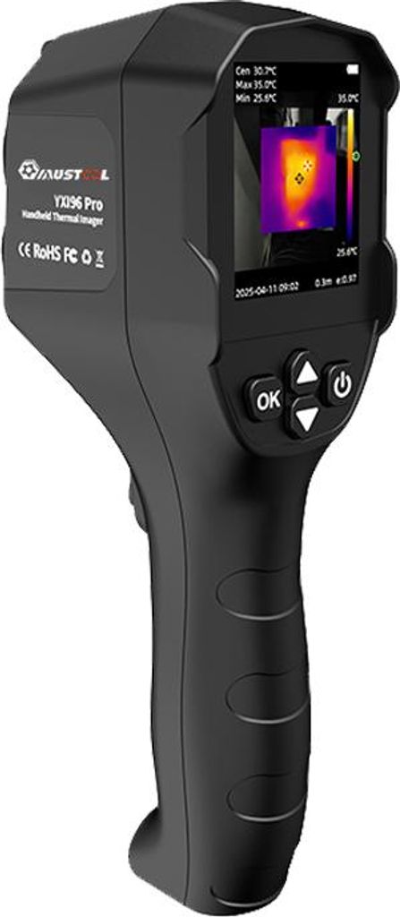 MUSTOOL YXI96 Pro Wärmebildkamera, 96x96 IR-Auflösung, 240x240 sichtbares Licht, -20°C–550°C, TISR-Technologie, Foto/Video, wiederaufladbar, ...