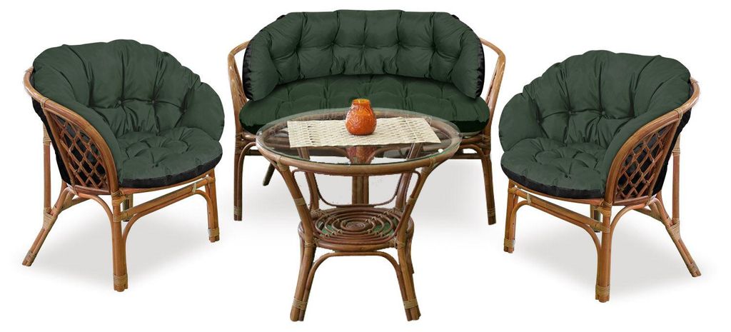 Set da giardino 2x122x40cm + 190x40cm per sedia divano Immagine del prodotto 