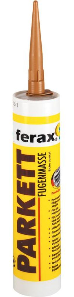 0,31 L | Ferax Buche Dunkel 1 Liter Parkettfugenmasse, Gebrauchsfertige Einkomponentige Silikonfreie Fugenmasse, Für Parkett Laminat Dielen Sockel...