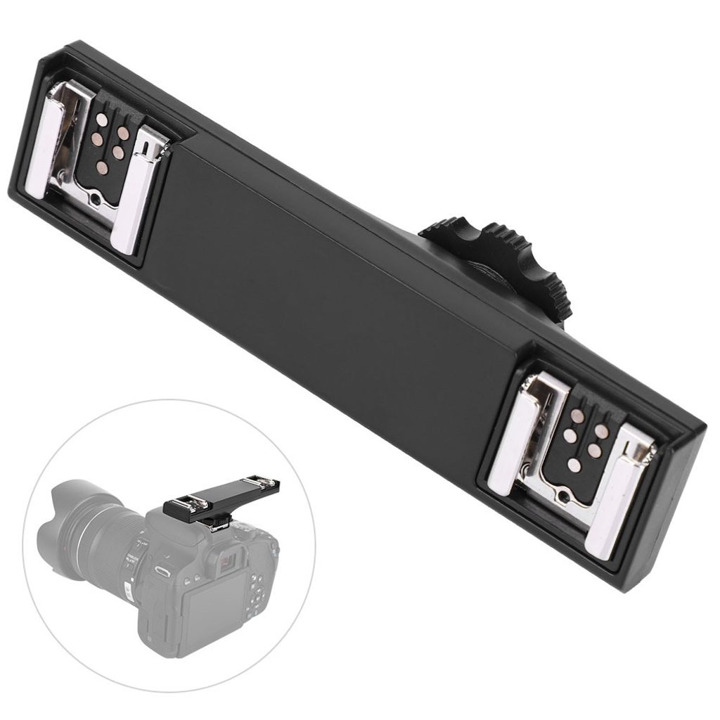 Quality Ultralight Dual Hot Shoe Splitter for SLR Camera Produktbild 