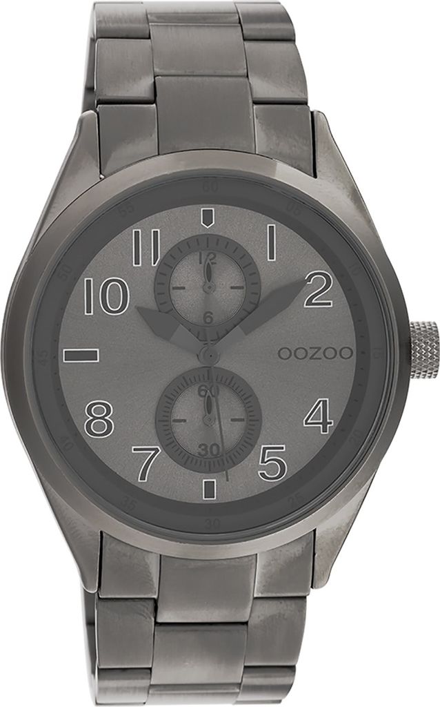 Oozoo Armbanduhr titan grau Metall Timepieces Damen Analog-Quarzuhr UOC10633