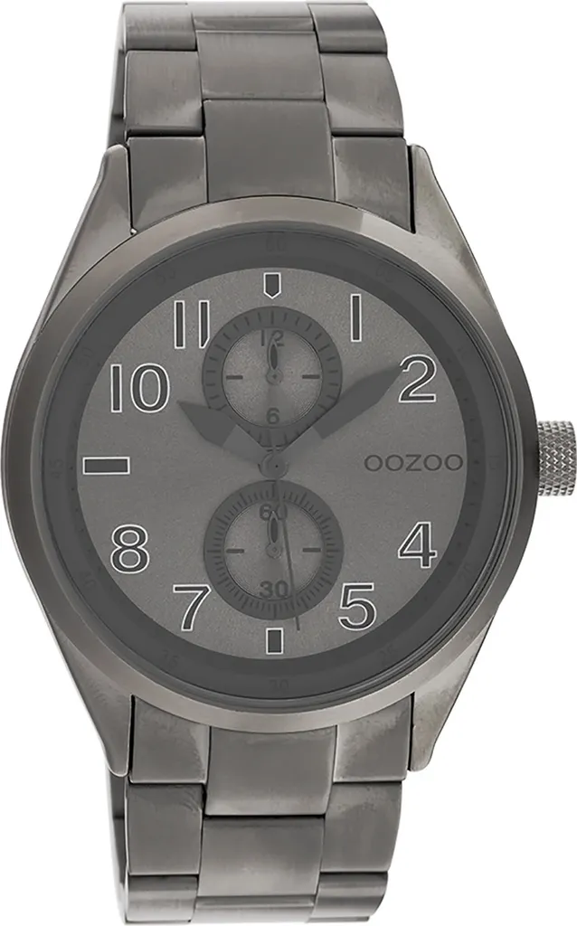 Montre élégante pour femme Oozoo UOC10633 gris métal idéale au bureau