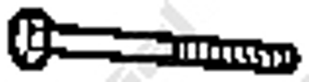 Bosal Schraube, Abgasanlage Mittelschalldämpfer 258-887