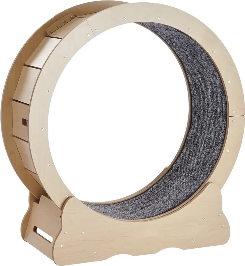Roue d'exercice chat silencieuse 75cm avec griffoir en sisal durable - 12