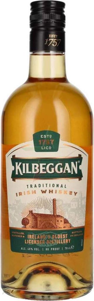 Kilbeggan Traditional Irish Whiskey 40 % 0,70 lt.