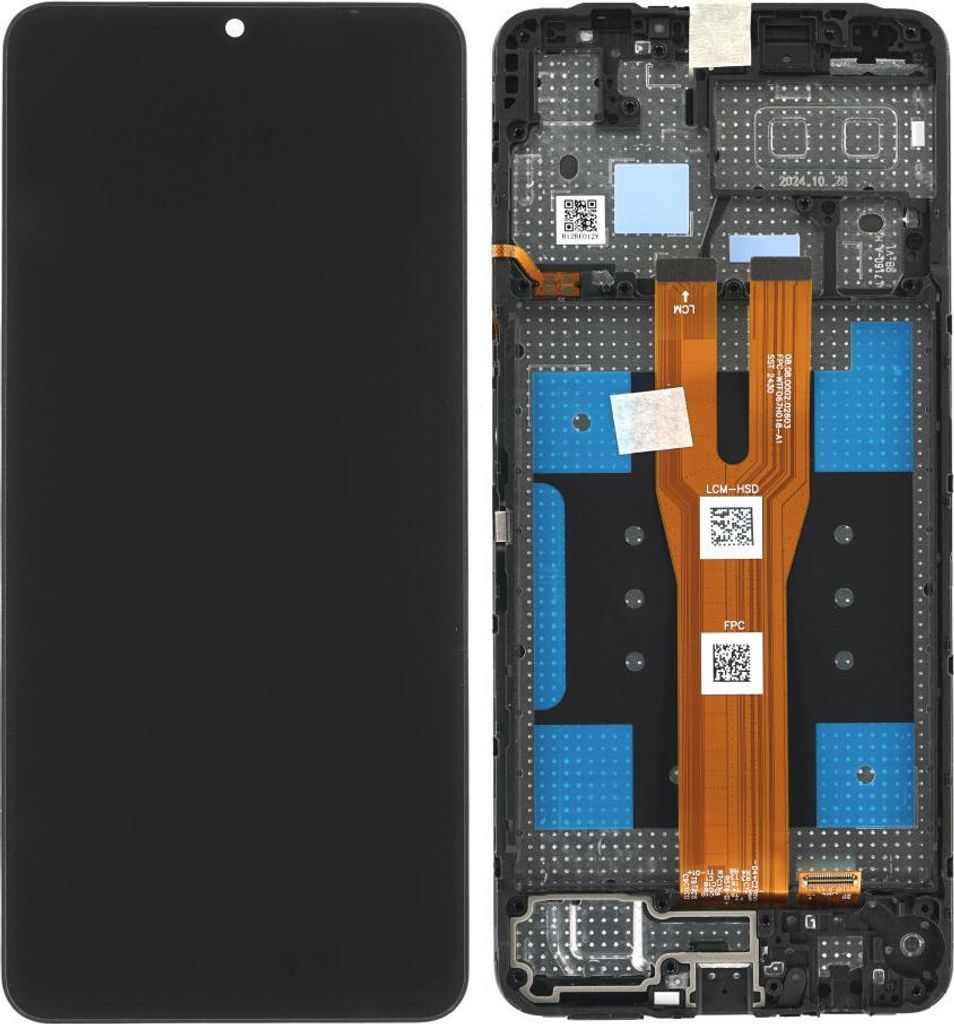 Original PLS LCD Display Touchscreen Bildschirm Rahmen Schwarz Für Samsung Galaxy A05 SM-A065F, SM-A065F/DS & Werkzeug