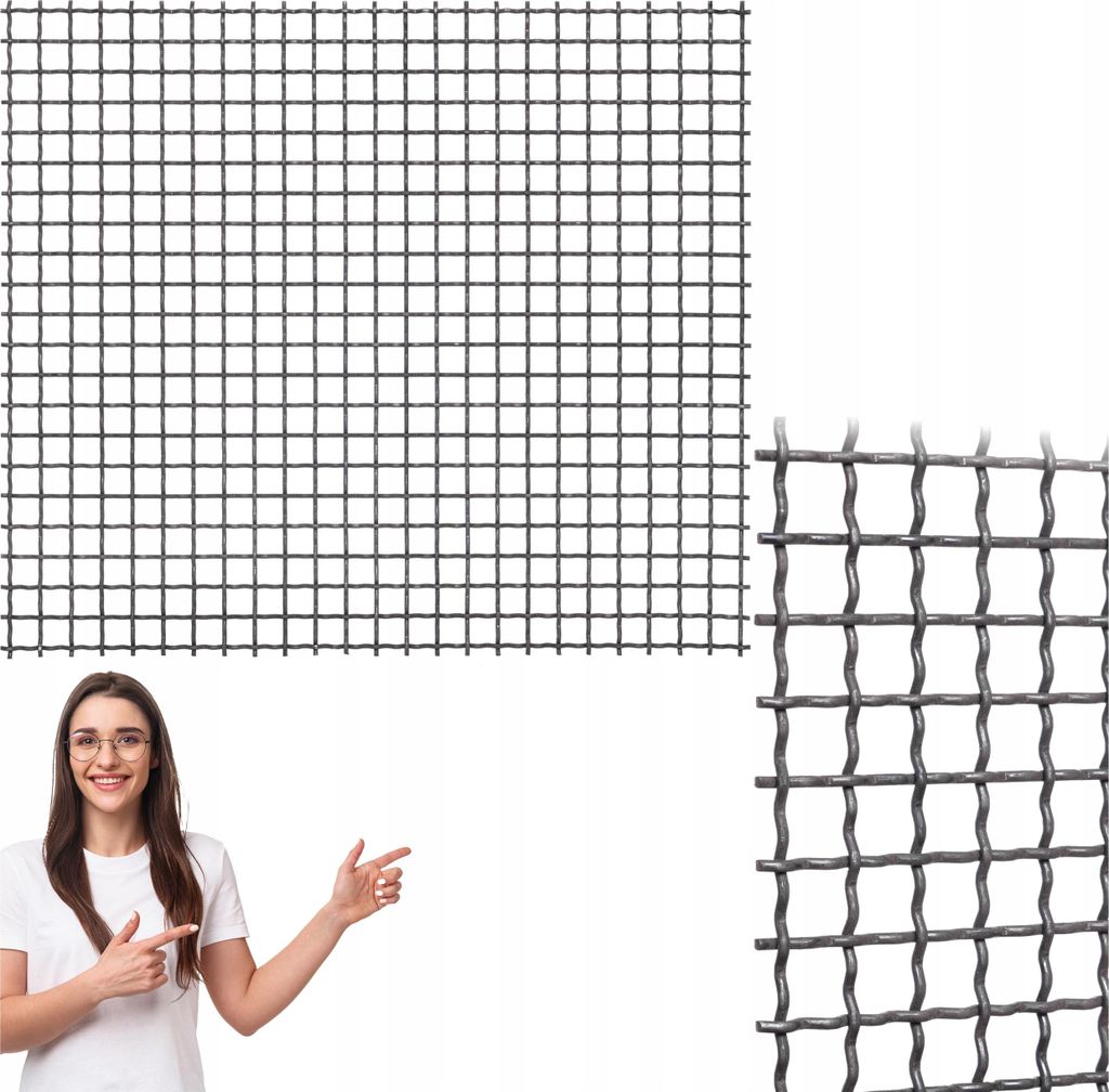 Nerezové pletivo - 1000x1000mm - velikost ok 20x20mm - ocel Obrázek produktu 