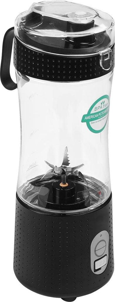 KRAFT&DELE | Smoothie Maker, 380ml Becher, Auslaufsicherer Deckel, Leistungsstarker Mini Standmixer, Kabellos Wiederaufladbar, Zerkleinert Eis, Obs...