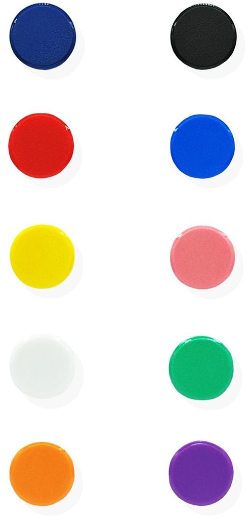 Kühlschrankmagnete, 10 Farben, robuste Magnete für Whiteboards, Kühlschränke, Pinnwände und Bastelprojekte, 10 Stück
