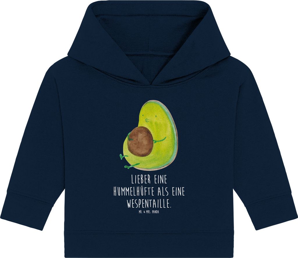 Mr. & Mrs. Panda Organic Baby Hoodie Avocado Pfeifen 12. - Produktbild 