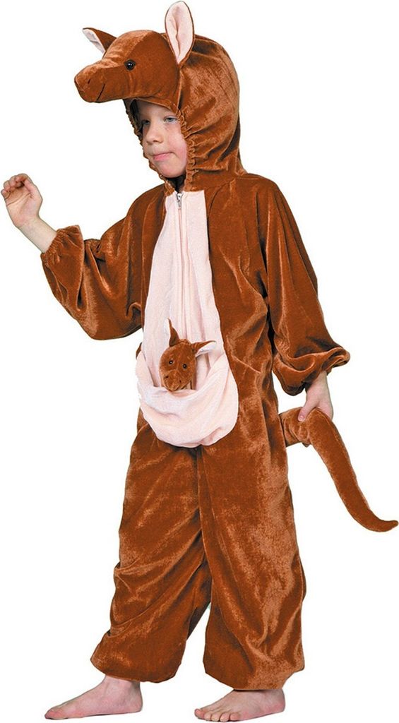 Kinder Känguru Kostüm Plüsch Verkleidung Karneval Fasching Produktbild 