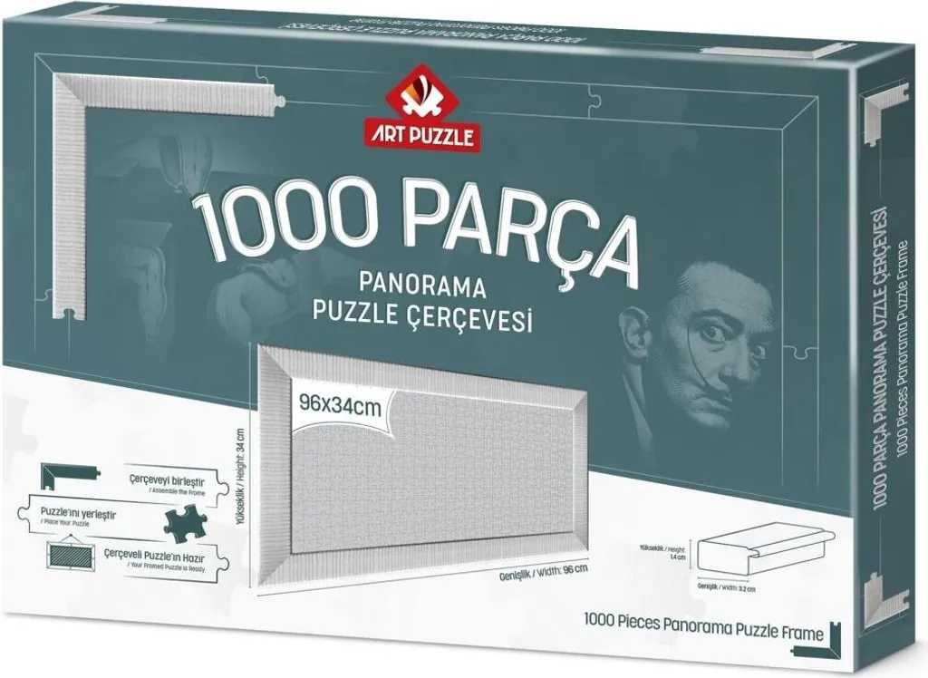 Puzzle panoramique Art Puzzle blanc 96x34 cm idéal décoration murale