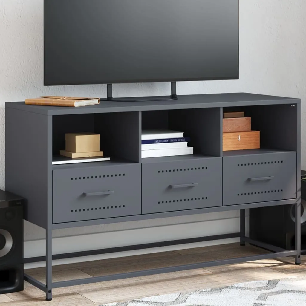 Offerta Mobile TV Maison Exclusive Acciaio Antracite 100cm | Prezzo Top